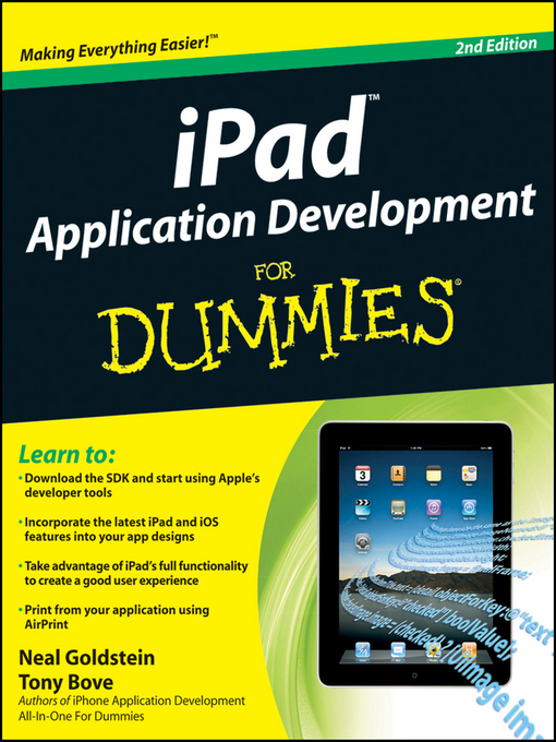 Title details for iPad Application Development For Dummies by Neal Goldstein - Available